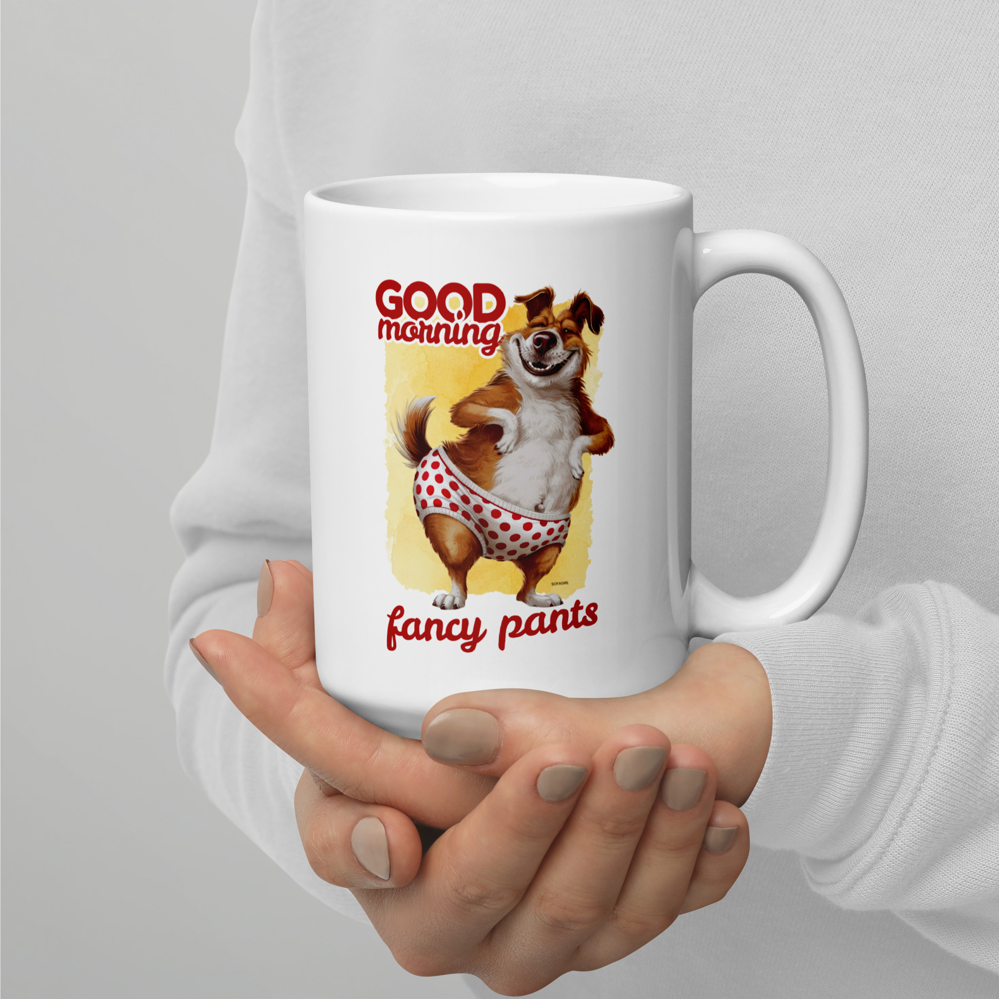 Good Morning Fancy Pants Funny Dog Coffee Mug Cute Coffee Mug for Dog Lovers - Image 5